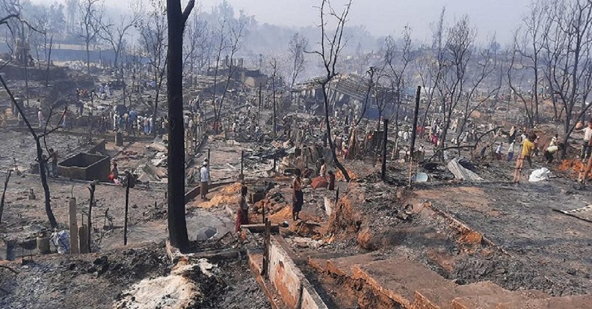 রোহিঙ্গা ক্যাম্পে অগ্নিকান্ডে নিহতের সংখ্যা বেড়ে দাঁড়িয়েছে ৭ জনে